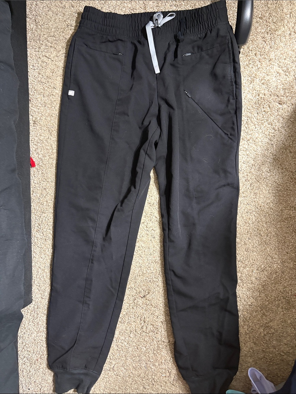 Figs Scrub Joggers in Black Size Medium